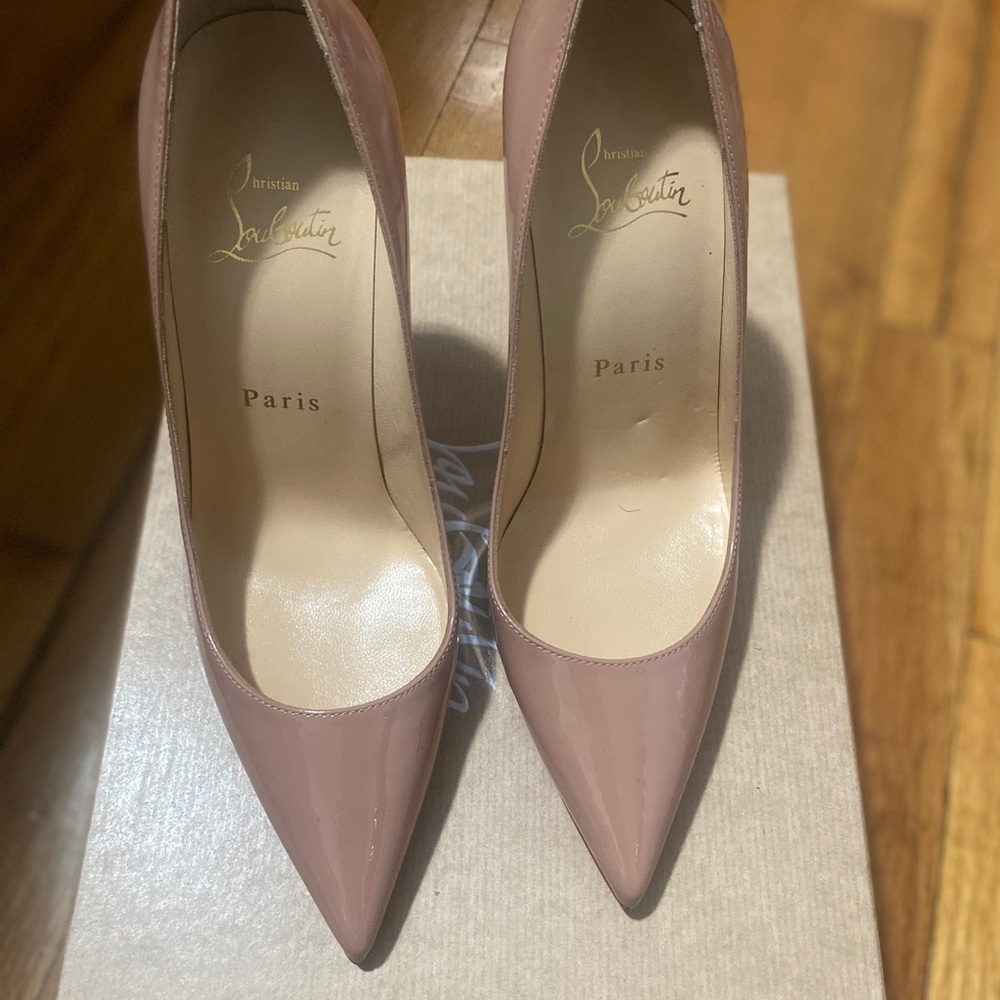 Authentic EUC So Kate 100 Christian Louboutin Women's Nude/Blush Heels Sz 36